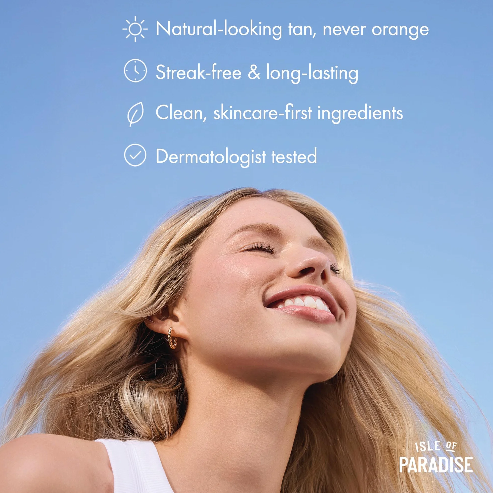 Isle of Paradise Gocce autoabbronzanti per viso e corpo, medie, illumina e uniforma il tono della pelle, gocce autoabbronzanti per pelli abbronzate e luminose, vegane e cruelty free, 30 ml