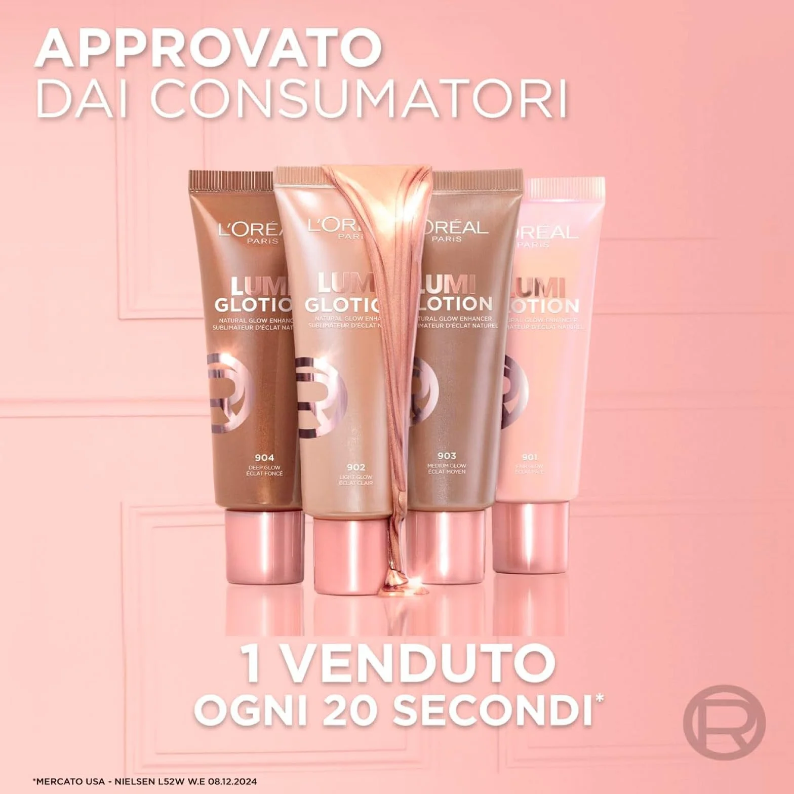 L'Oréal Paris Lumi Glotion Illuminante Liquido Illumina e Idrata Viso e Corpo Tonalità 902 Light Glow da 40ml + Revitalift Filler Crema Gel Viso Rimpolpante con Acido Ialuronico da 50ml