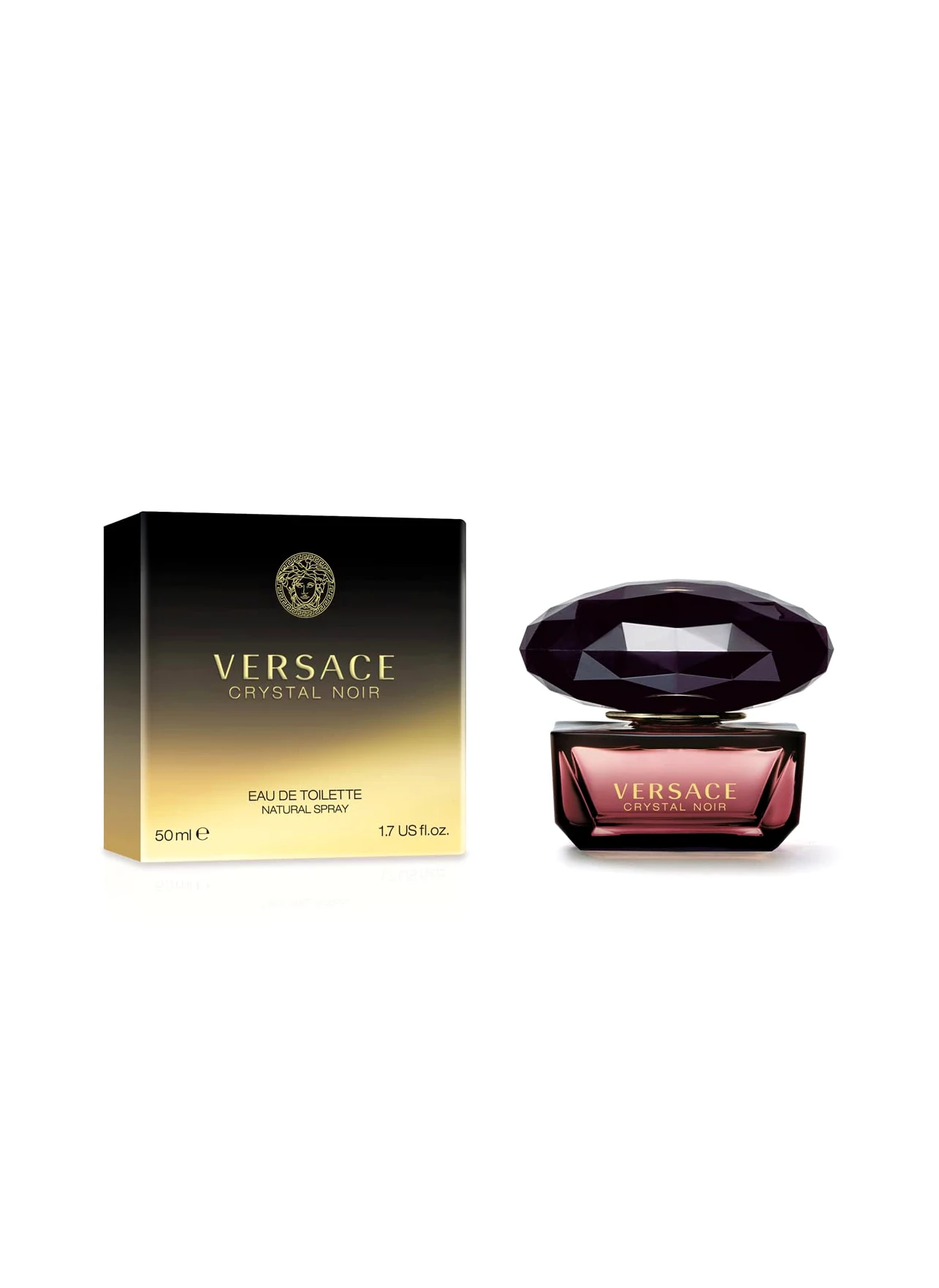 Versace Crystal Noir Edp Sp, eau de parfum femminile e sofisticata, ideale per le serate e le occasioni speciali, flacone da 50 ml studiato per inserirsi con naturalezza nello stile di vita quotidiano