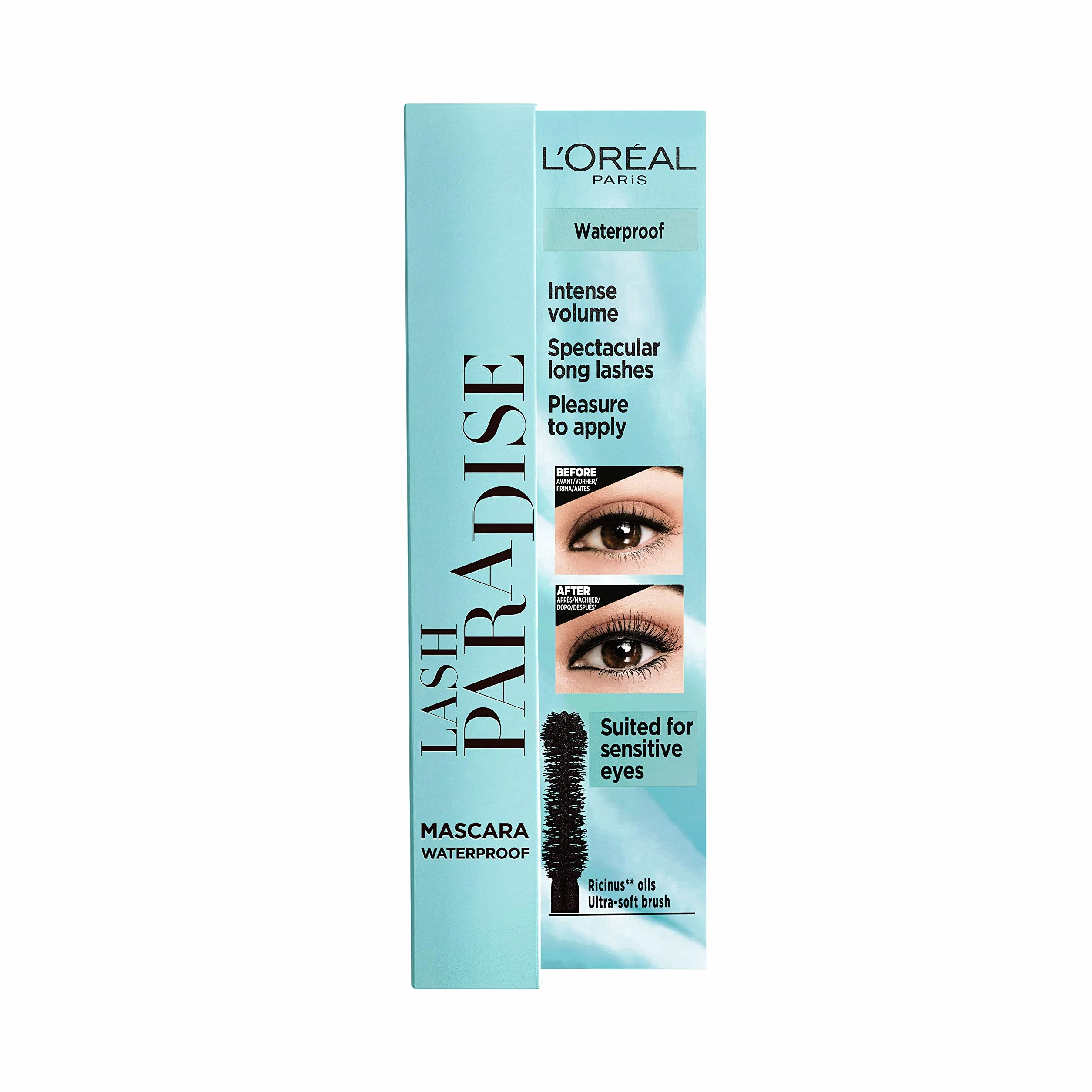 L'Oréal Paris Lash Paradise Mascara Volumizzante Allungante Waterproof Nero 6,4 ml