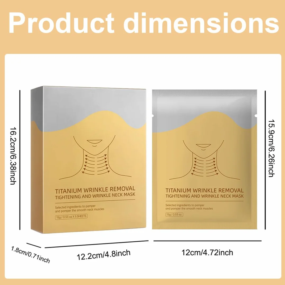 1 Confezione maschera collo, Cerotti lifting collo, Maschera collo collagene