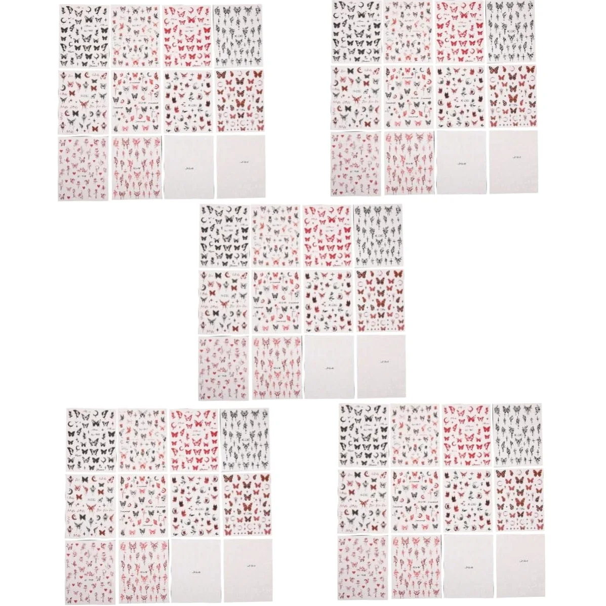 Healeved 60fogli Adesivi Per Unghie Decorazioni Nail Art Adesive Per Unghie Facili Applicare Per Design Creativi e