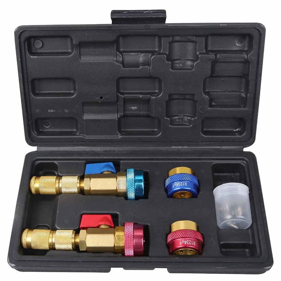 Riloer Kit di strumenti per la rimozione del nucleo della valvola dell'aria per refrigeranti R134 R1234YF