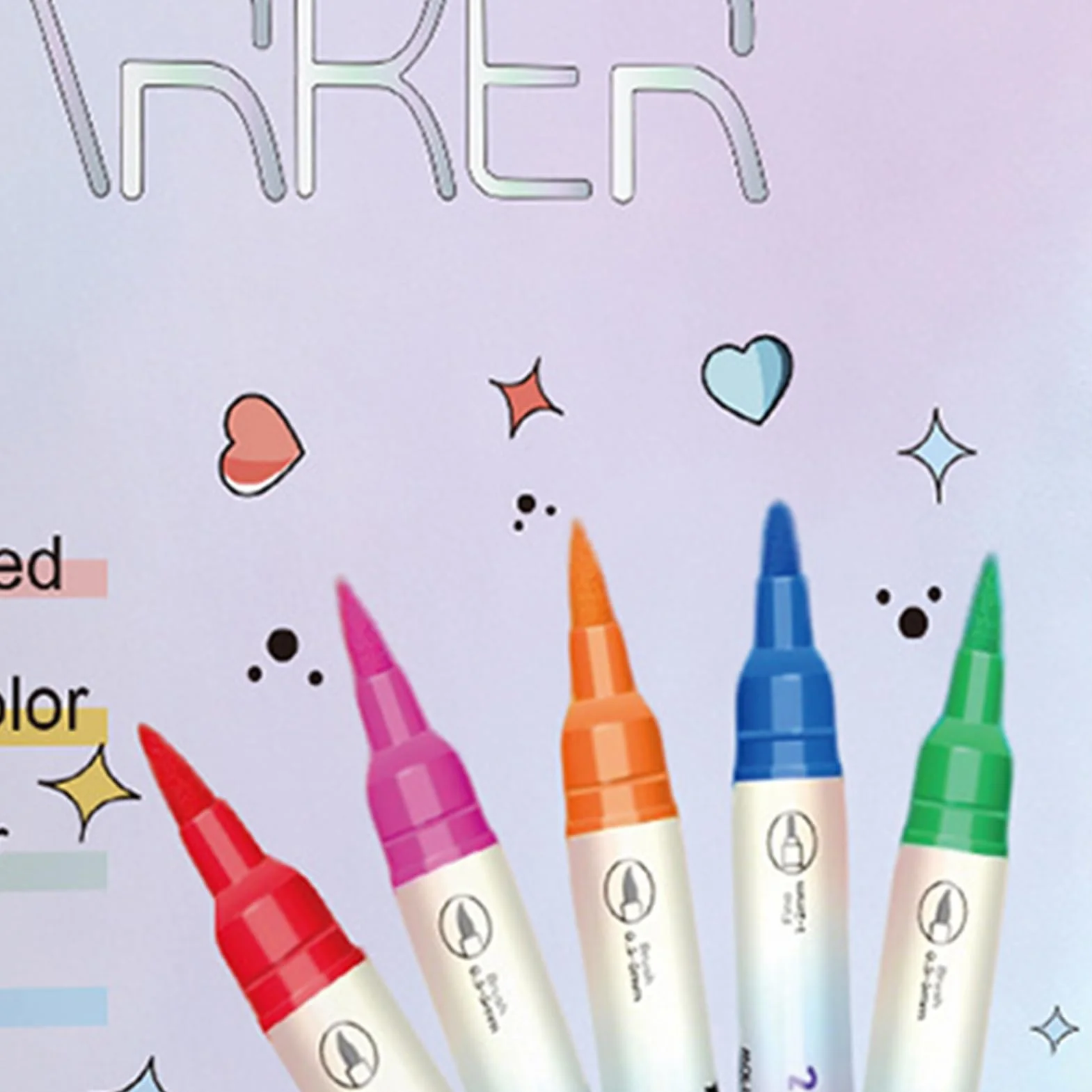 Penna Smalto per Unghie,Set 12 Colori ad Acqua - Pennarelli Smalto A Doppia Punta Per Bambini - Per Donne E Ragazze Gel Manicure Puntinatura Disegno E Pittura