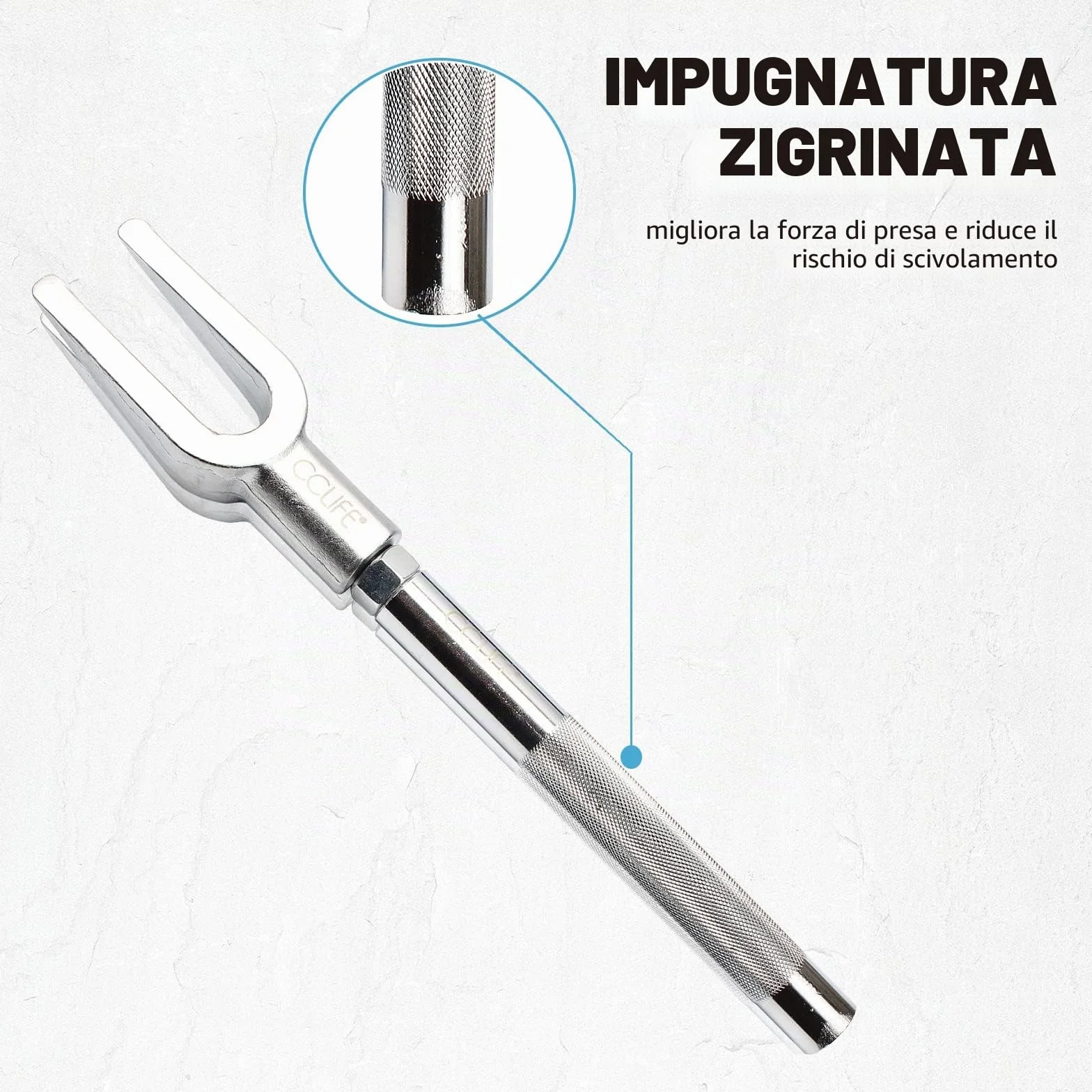 CCLIFE Estrattore Giunti Sferici a Forcella Kit 5 Pezzi 17-23-28mm