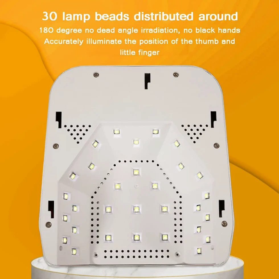 lampade per nail art. Lampada for unghie in gel a LED senza fili, asciugacapelli senza fili ricaricabile da 48 W, lampada for polimerizzazione rapida dello smalto da 7800 mAH, strumenti for manicure p