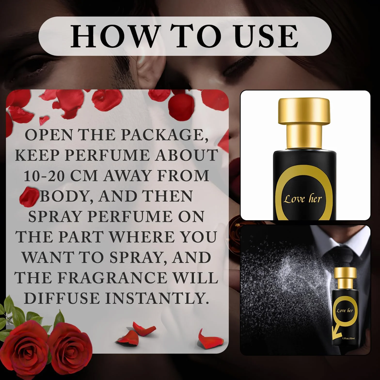 Pheromone - Profumo da uomo, 50 ml, profumo da uomo, profumo di feromone, profumo con feromoni