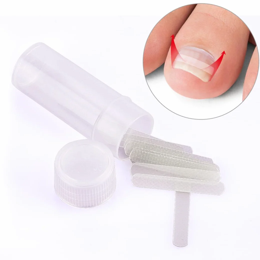 Kit di correzione della patch di unghie dei piedi incarniti elastico patch per chiodi con glu -correzione della file unghie