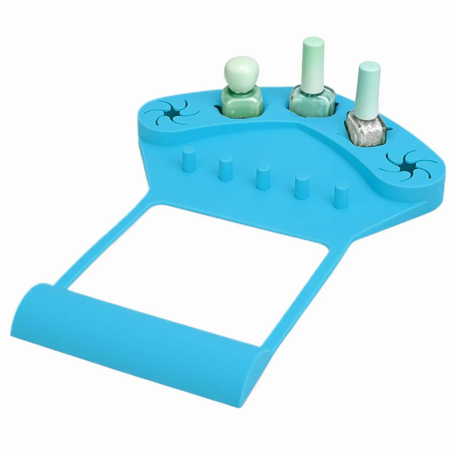 Tappetino in silicone con supporto per lucidatura unghie Postazione per la | Supporto in silicone per la manicure Per donne principianti, pittura unghie, saloni, feste e