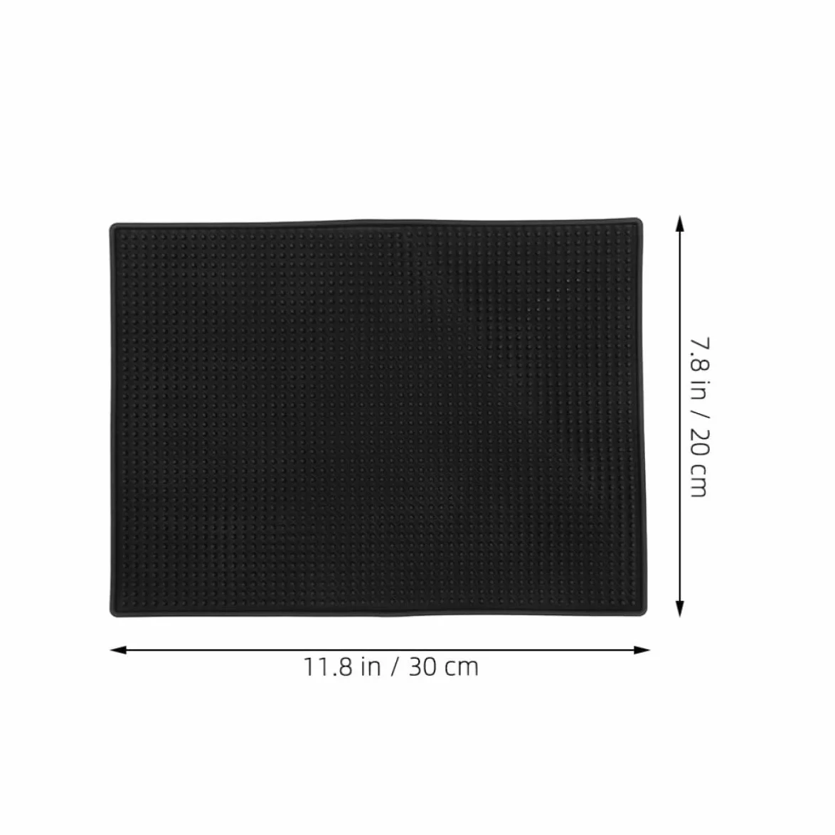Abaodam Tappetino Organizza Parrucchiere Attrezzi per e Antiscivolo in da Pvc Nero 20x30x0,8cm Protegge Barbiere Strumenti da Salone e Uso Domestico