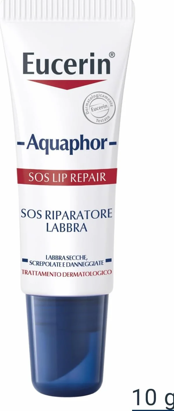 Eucerin Aquaphor SOS Riparatore Labbra 10 g Balsamo labbra azione rapida pelle secca screpolata