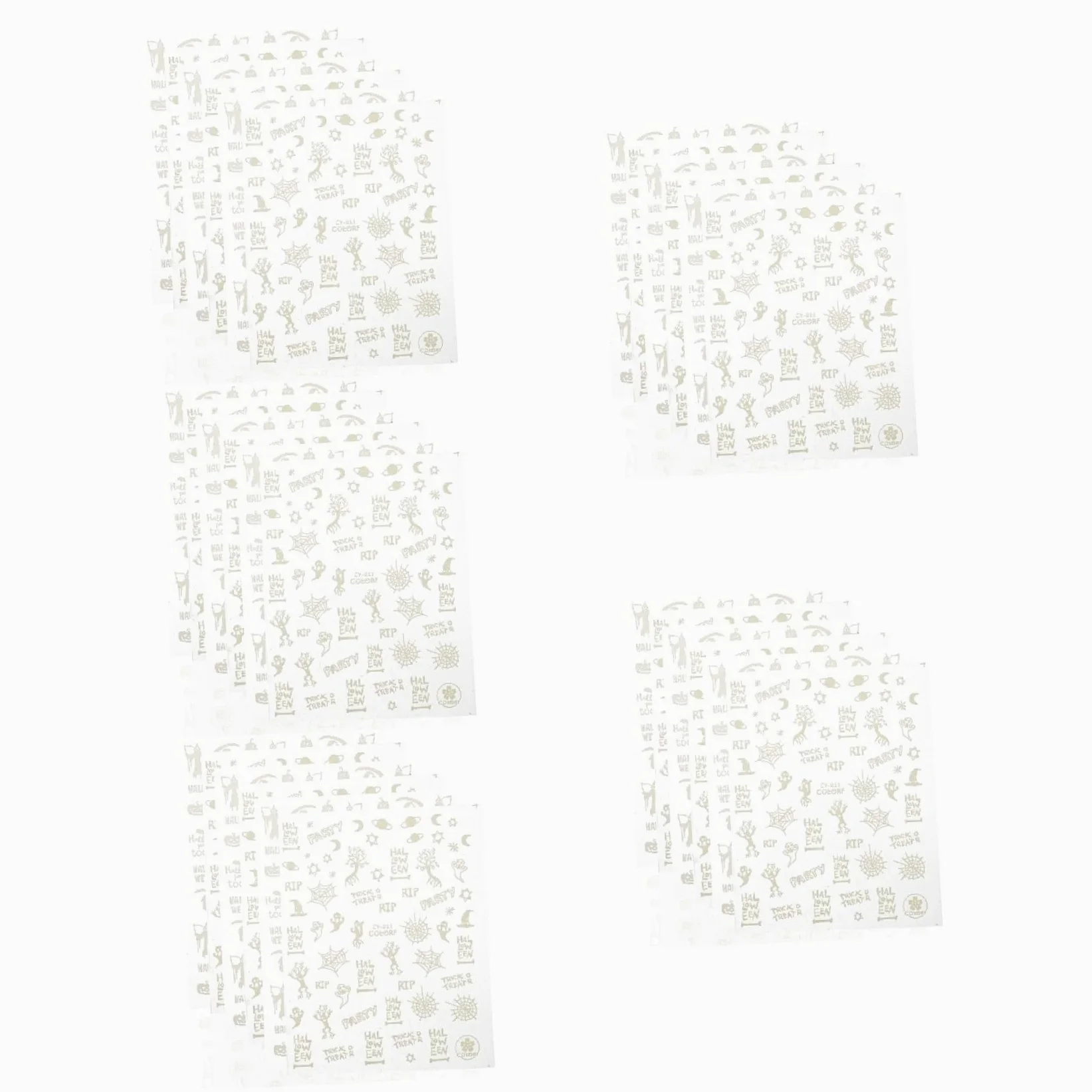 Healeved 30fogli Adesivi Per Unghie Glow in The Dark Decorazioni Per Nail Art Halloween Facili Applicare Su Unghie o Per e Speciali