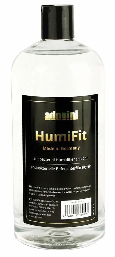 adorini HumiFit - Fluido umidificatore 1 litro, Acqua distillata/ioni Argento.