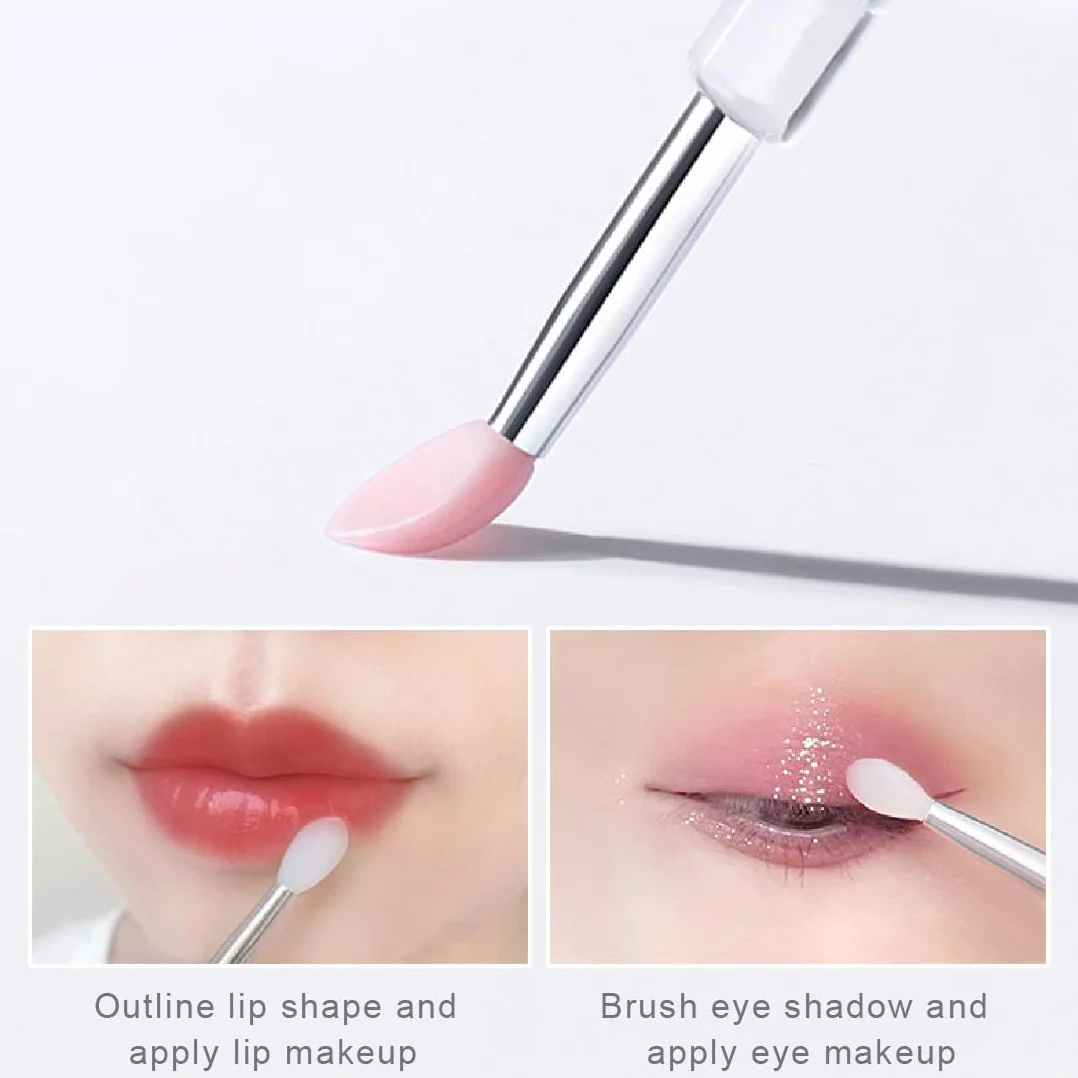 3 Pezzi Pennelli Labbra In Silicone Tappo Rossetto Sopracciglia Pennelli Bellezza Trucco Strumento Professionale Applicatore Per Applicare Mascara Lucidalabbra Ombretto
