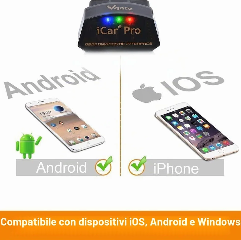 Vgate iCar Pro Bluetooth 4.0 OBD2 Scanner Diagnostico per Auto iOS Android