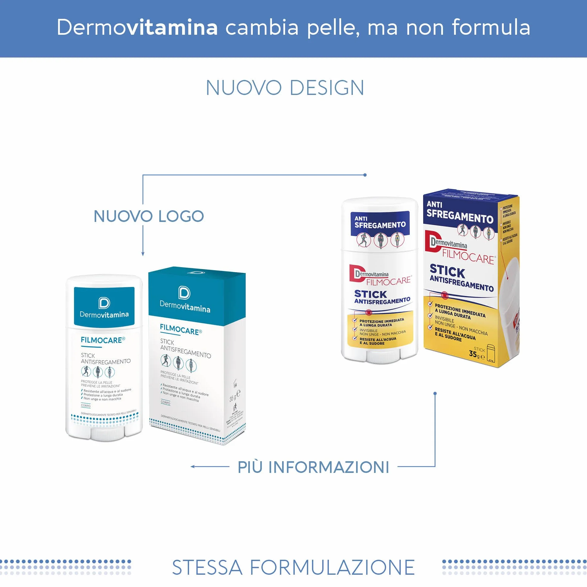 Dermovitamina Filmocare Stick Antisfregamento 35 g
