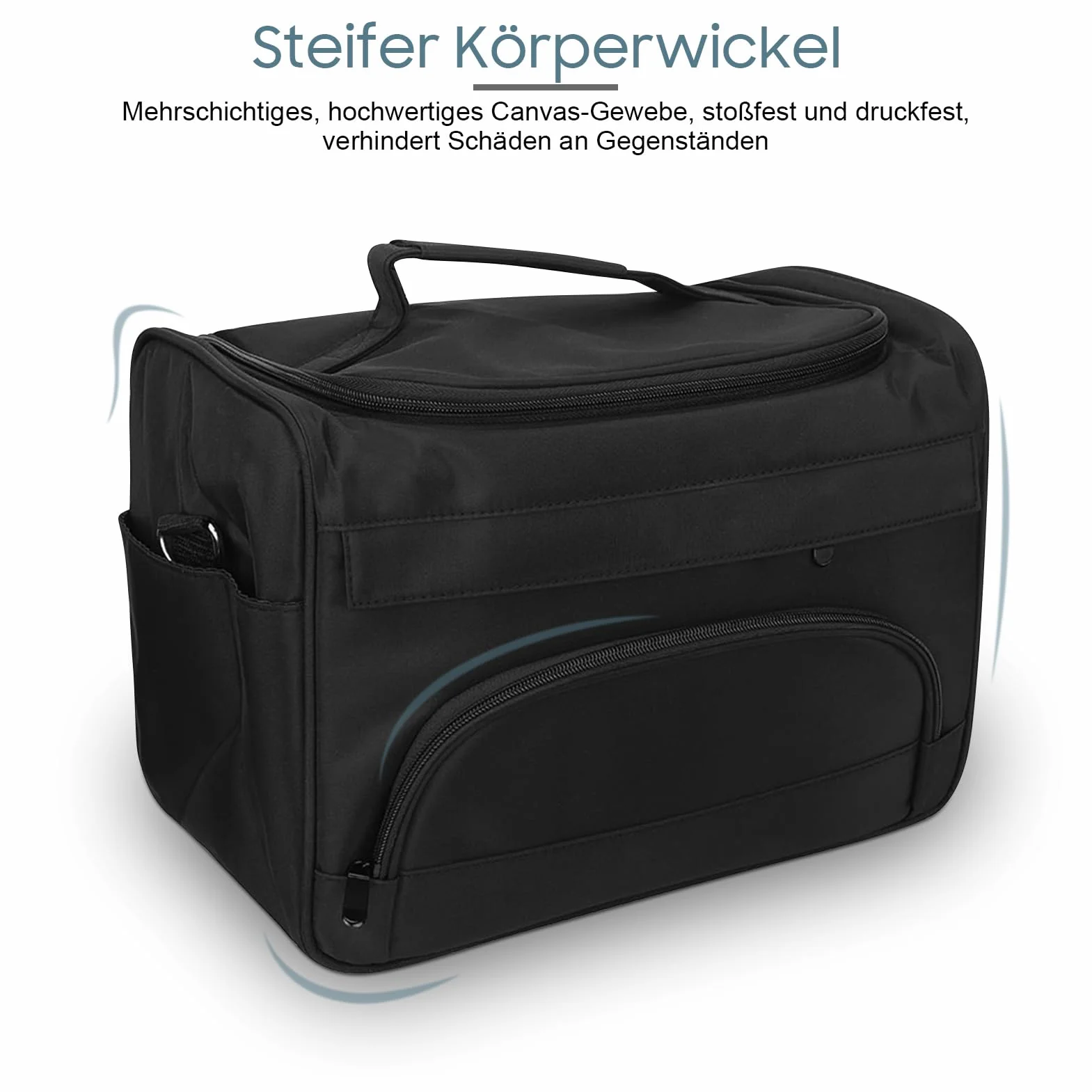 Borsa Trasporto Parrucchiere con Tracolla Regolabile Grande Borsa Organizzata Multi Strato per Attrezzatura Capelli Portatile Viaggio