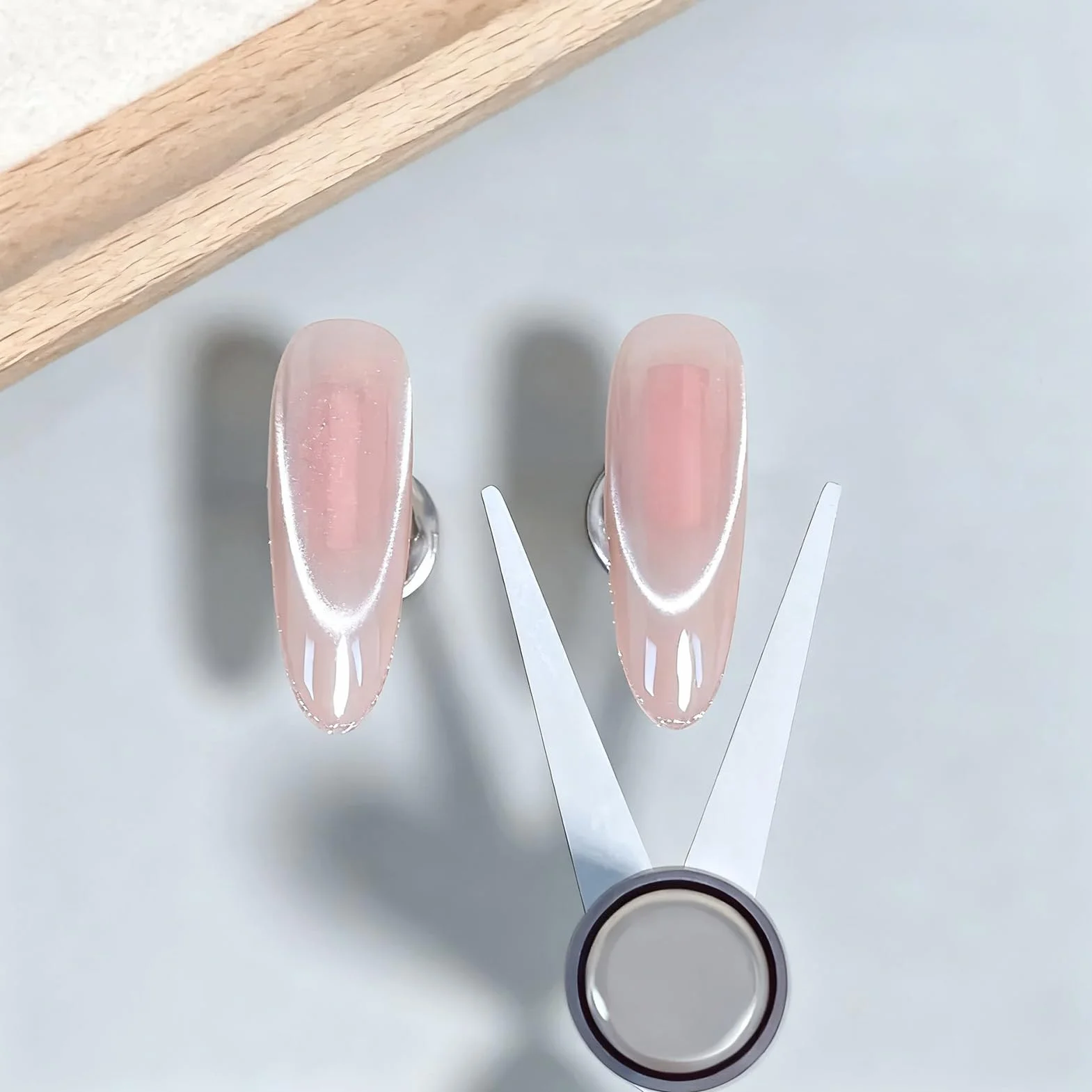 Attrezzo Magnetico per Unghie,Doppia Testa Strumento Unghie - Strumento Magnetico Manicure,per Salone Feste Matrimonio Casa Pendolari Principianti