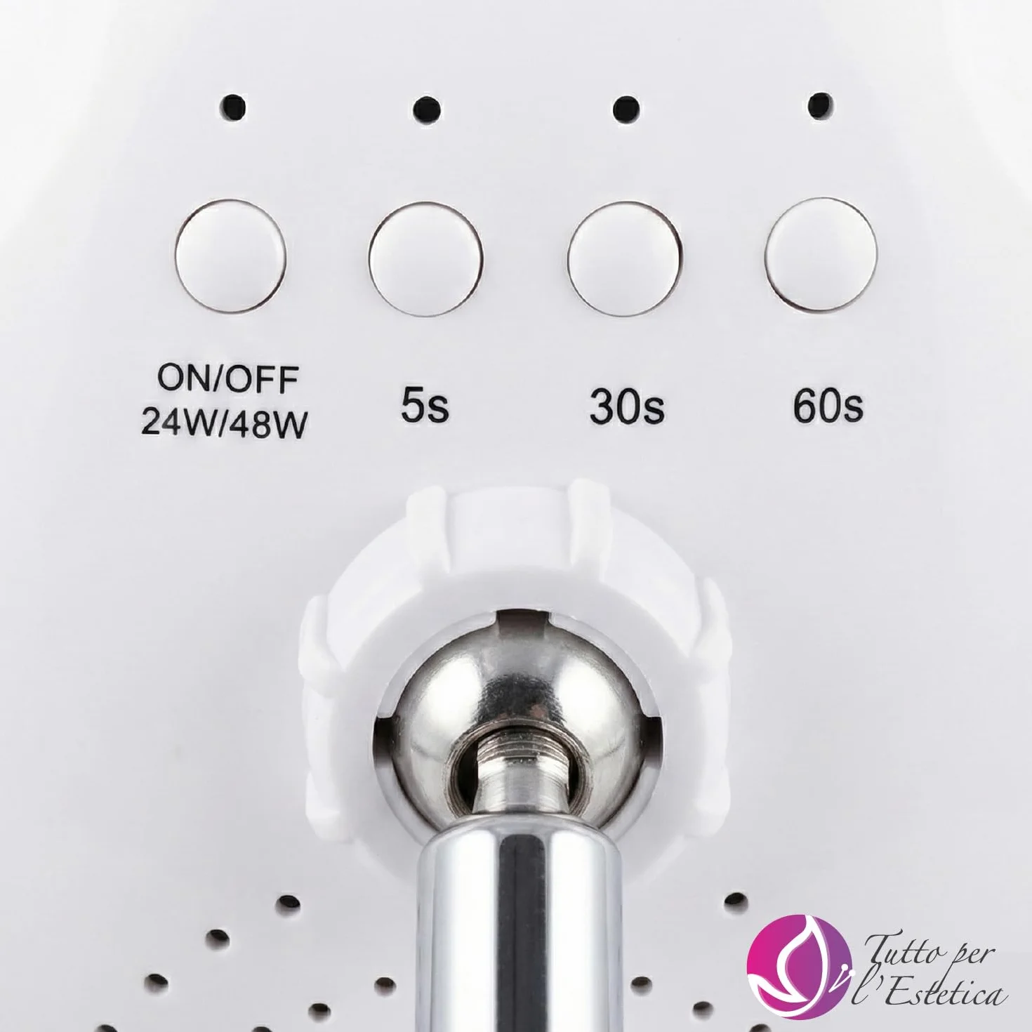 Lampada UV Led Unghie Professionali 48W con Stativo per Pedicure, Manicure ed Estetista, Regolabile e Rotante | Fornetto Unghie Semipermanente per Smalto Gel, con Attivazione Automatica