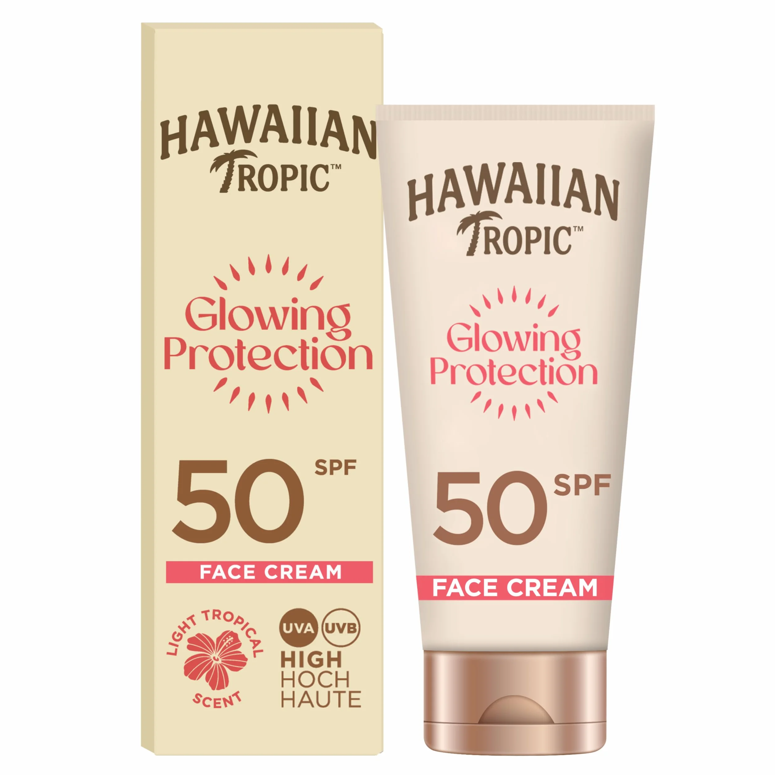 Hawaiian Tropic Glowing Protection Crema Viso SPF50 50ml