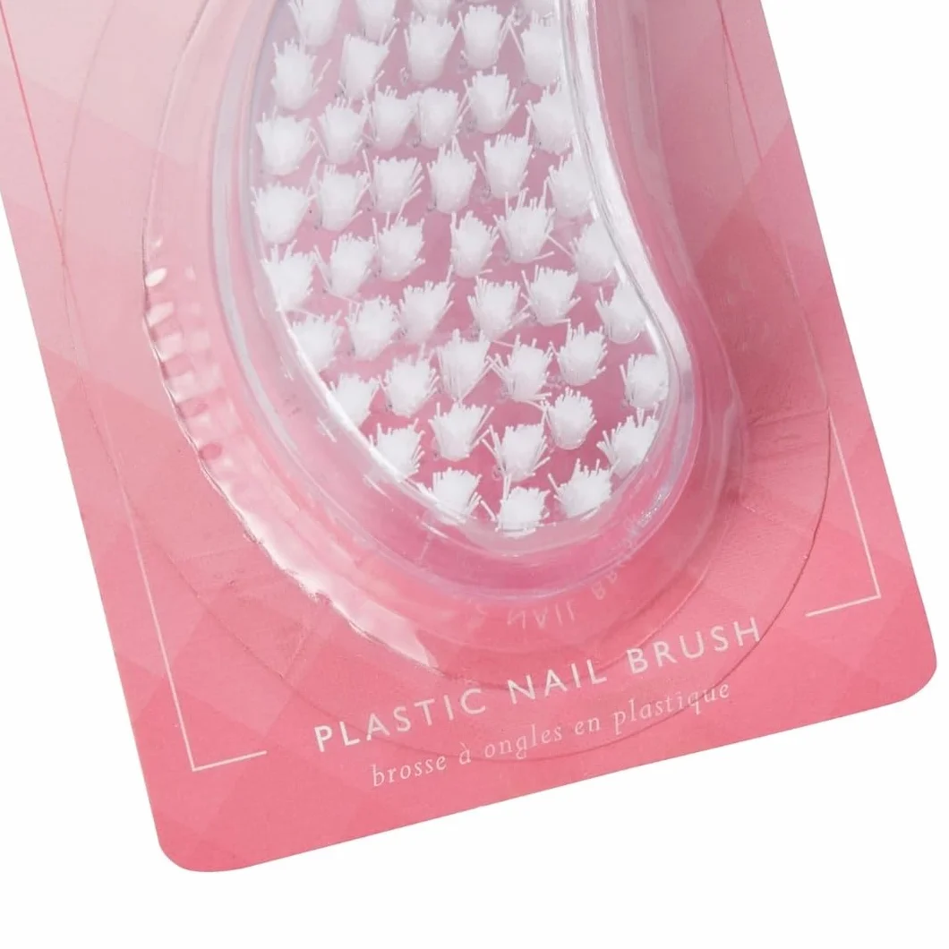 Manicare Spazzola per unghie in plastica, spazzola igienica per la pulizia delle mani e delle unghie, spazzola per pulire sotto lo sporco e il grasso, setole solide e forti, per l'uso su unghie e