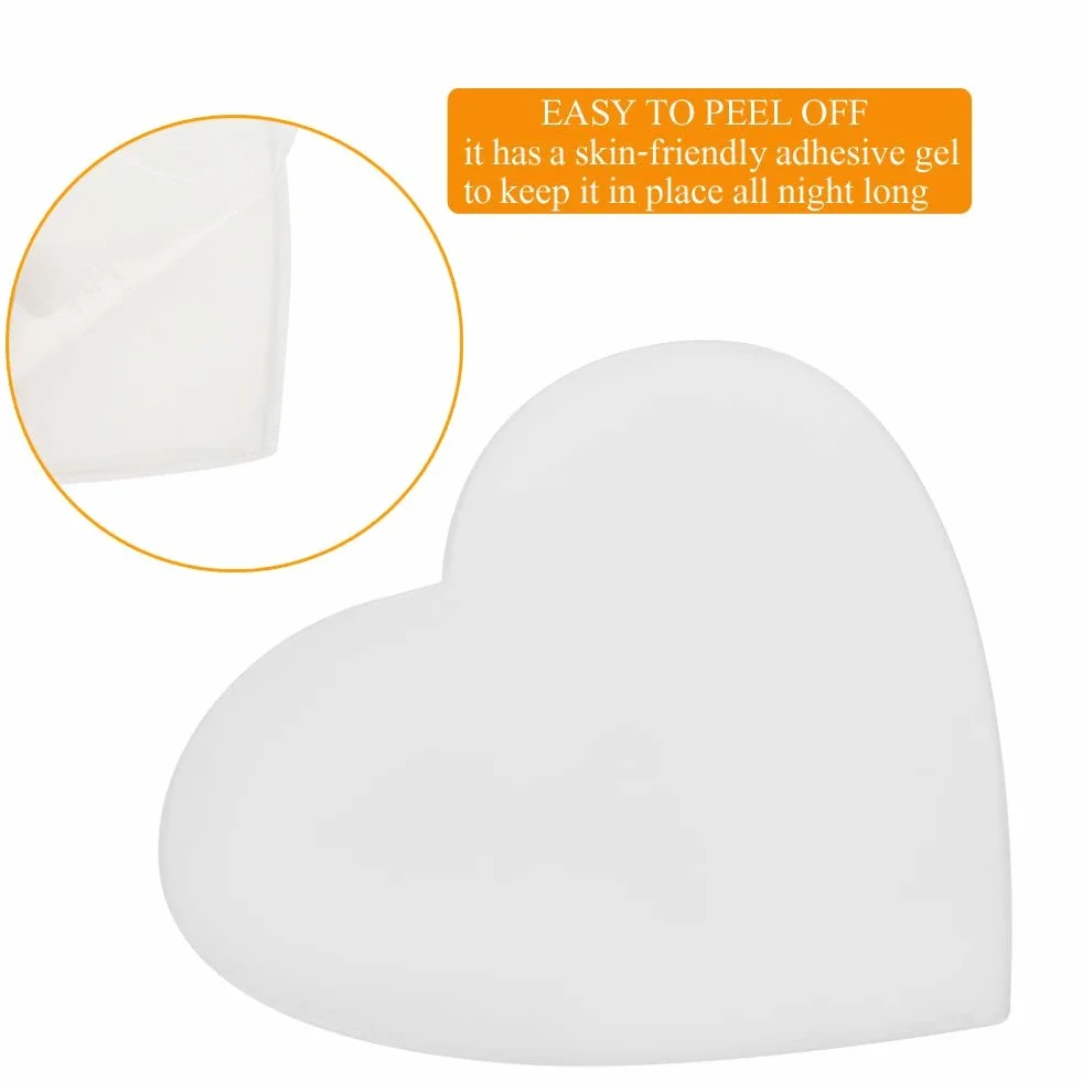 Cuscinetti Antirughe sul Petto, Cerotti Antirughe Decollete, 2 Cerotti in Silicone Riutilizzabili per la Pelle, Trattamento Prevenzione delle Rughe