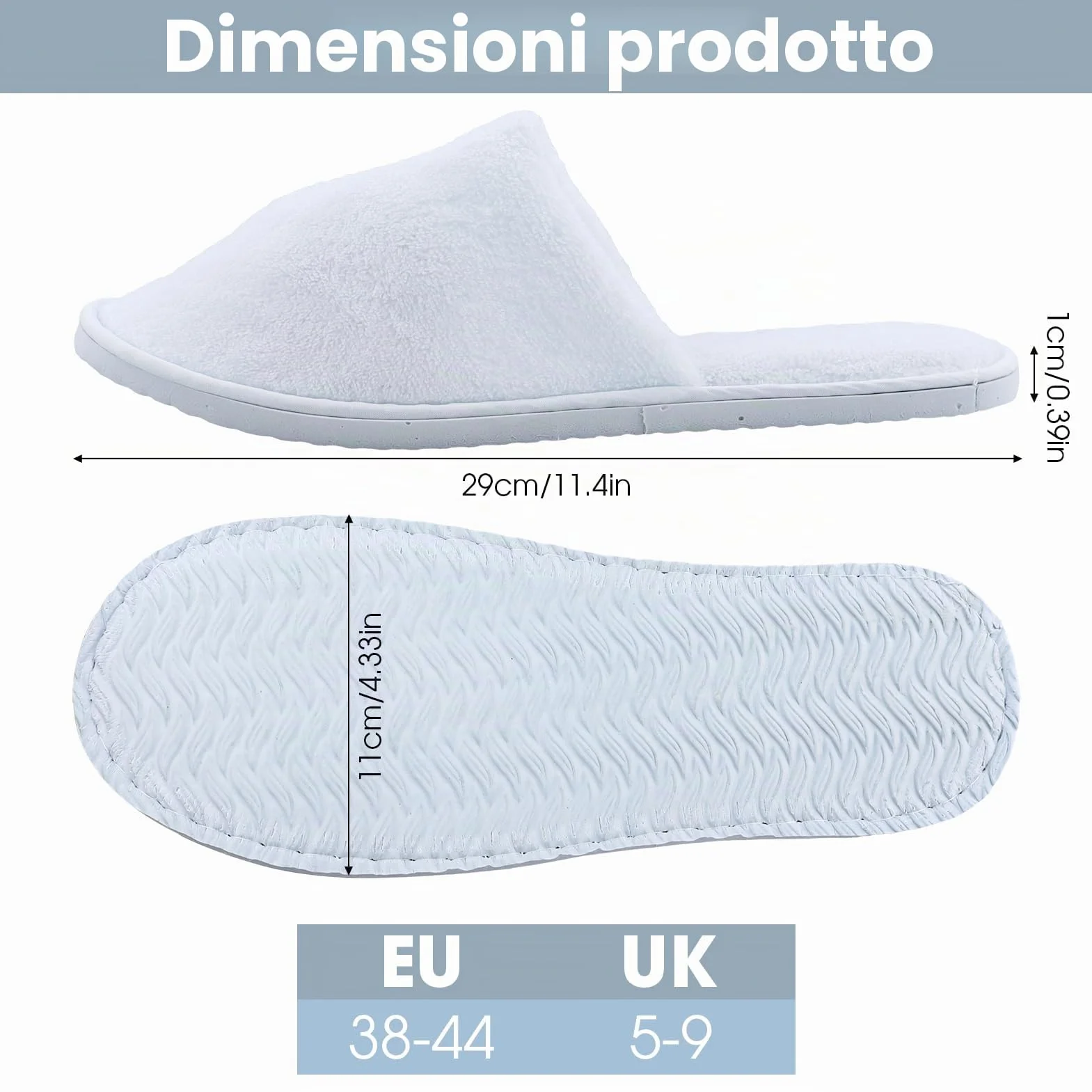 4 Paia Ciabatte Monouso per Hotel e Ospiti in Coral Velvet, Pantofole Punta Chiuse per Casa, Spa, Bagno, Uomini e Donne, Travel Home