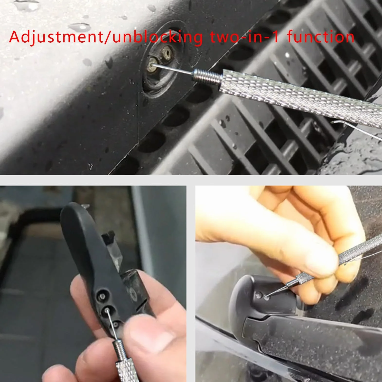 Utensile manuale 2 in 1 per regolazione ugello parabrezza – Ricambio tergicristallo rimozione blocco