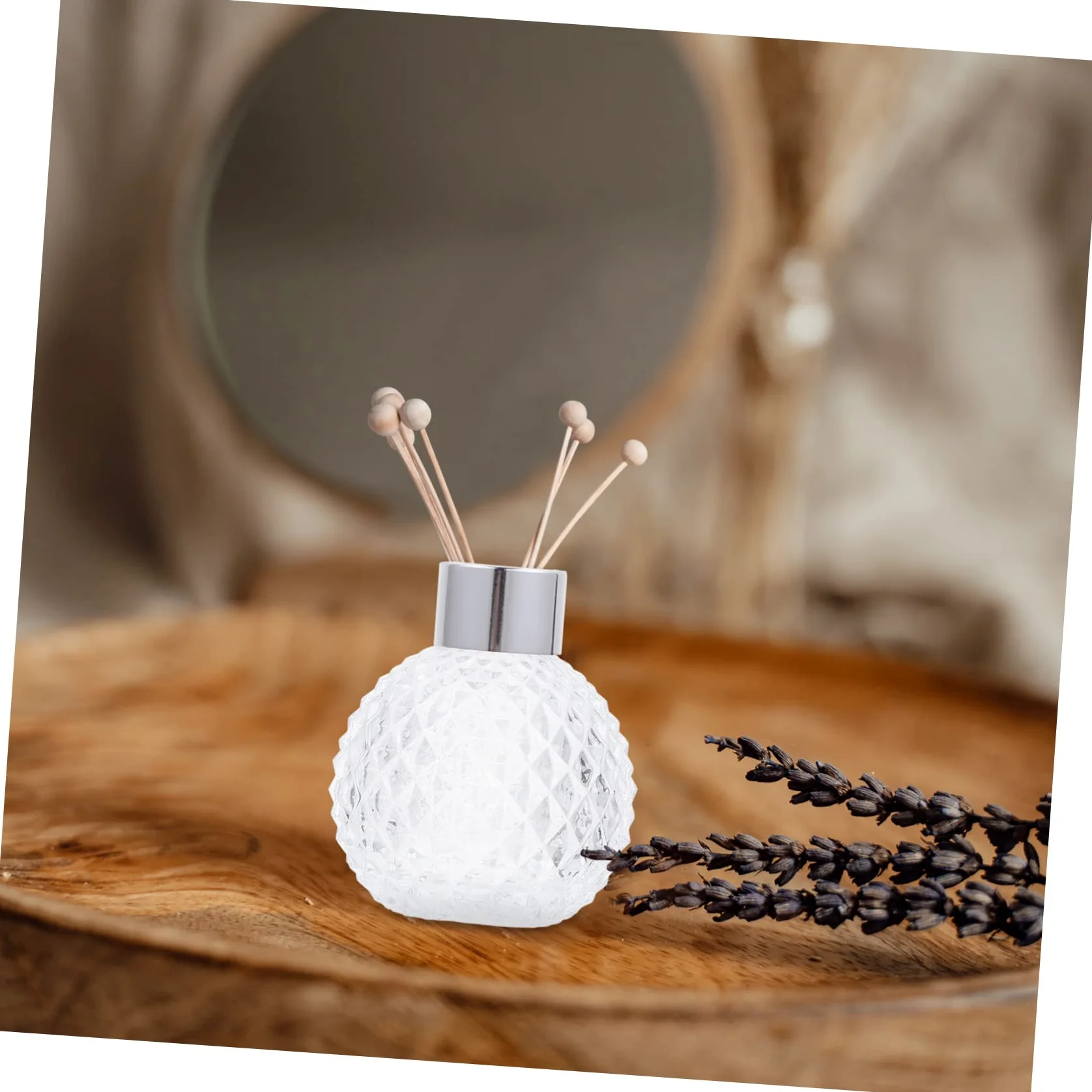 Ipetboom 6 Pezzi Bottiglie di Vetro per Profumo Vuote da 100ml, Riutilizzabili e Lavabili, Contenitori Eleganti per Conservazione Essenze, Regalo per Natale Colore Casuale