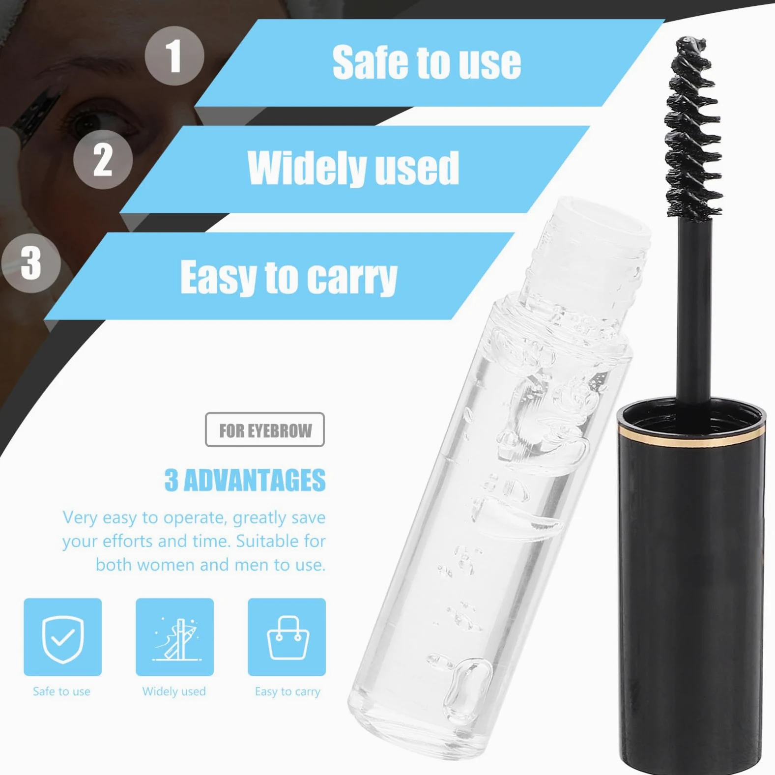 Didiseaon 6pezzi Gel Per Sopracciglia Sudor Per Make-up e Applicazione Facile Per e Definito