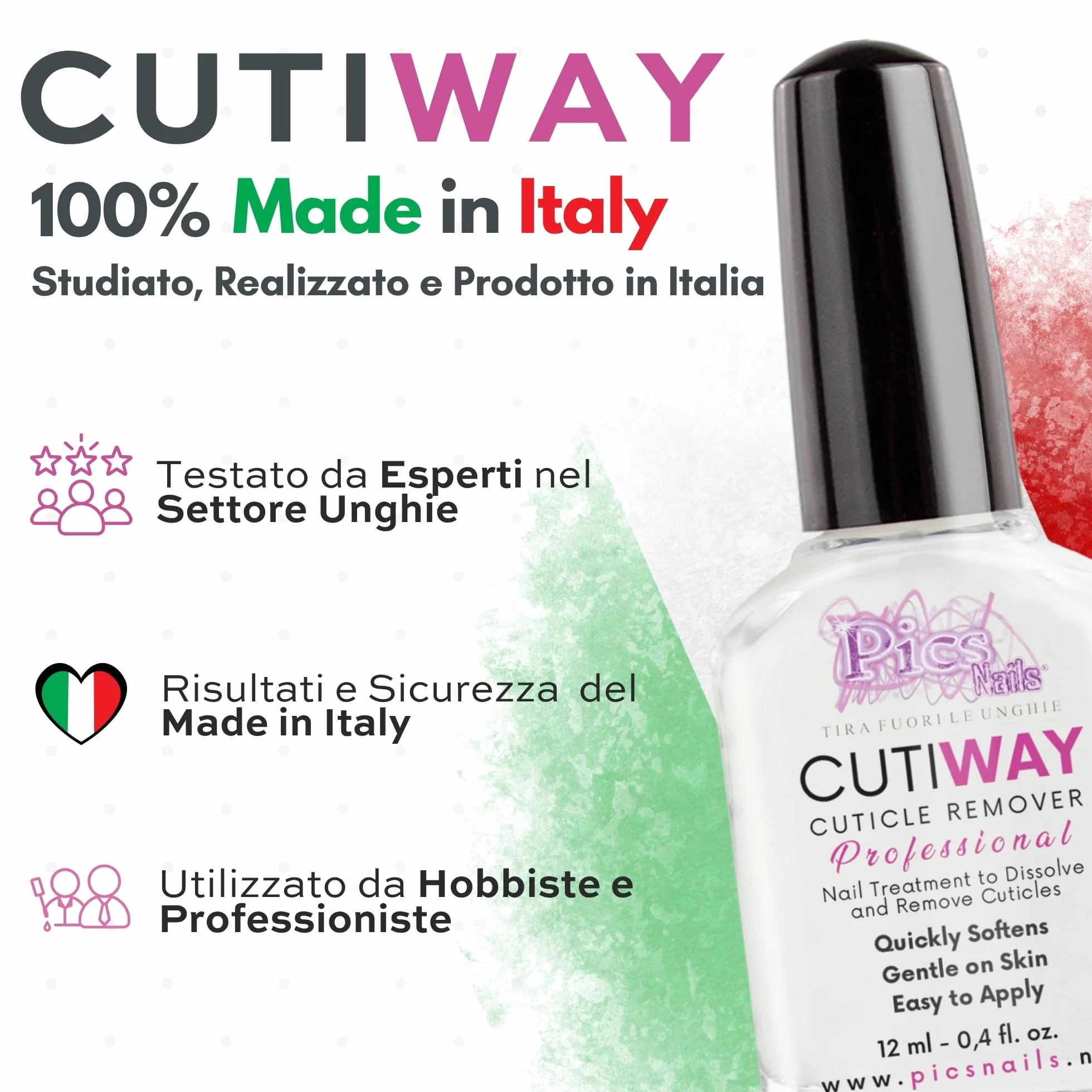 Rimuovi Cuticole Professionale 12 ml – Ammorbidisce e Rimuove Pellicine in 2-5 Minuti – Cuticle Remover Delicato e Profumato – Ideale per Manicure e Pedicure – Risultato Preciso e Unghie Curate