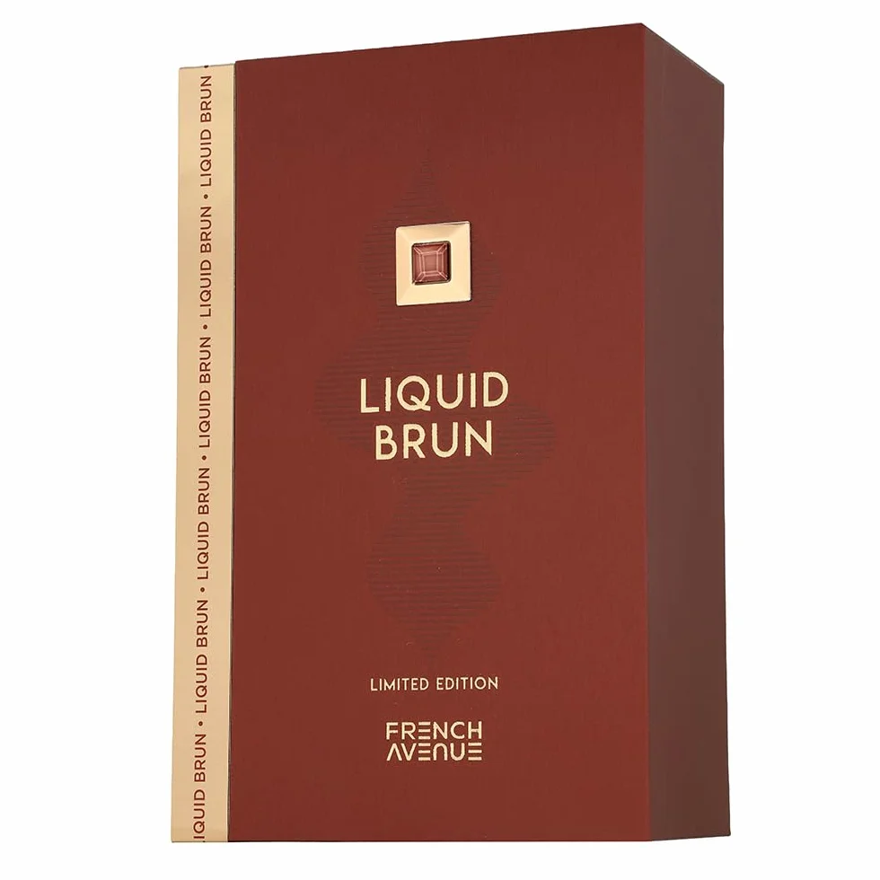 French Avenue Liquid Brun Extrait De Parfum in edizione limitata, 150 ml, bergamotto, cardamomo, cannella, fiori d'arancio, vaniglia, pralina, muschio
