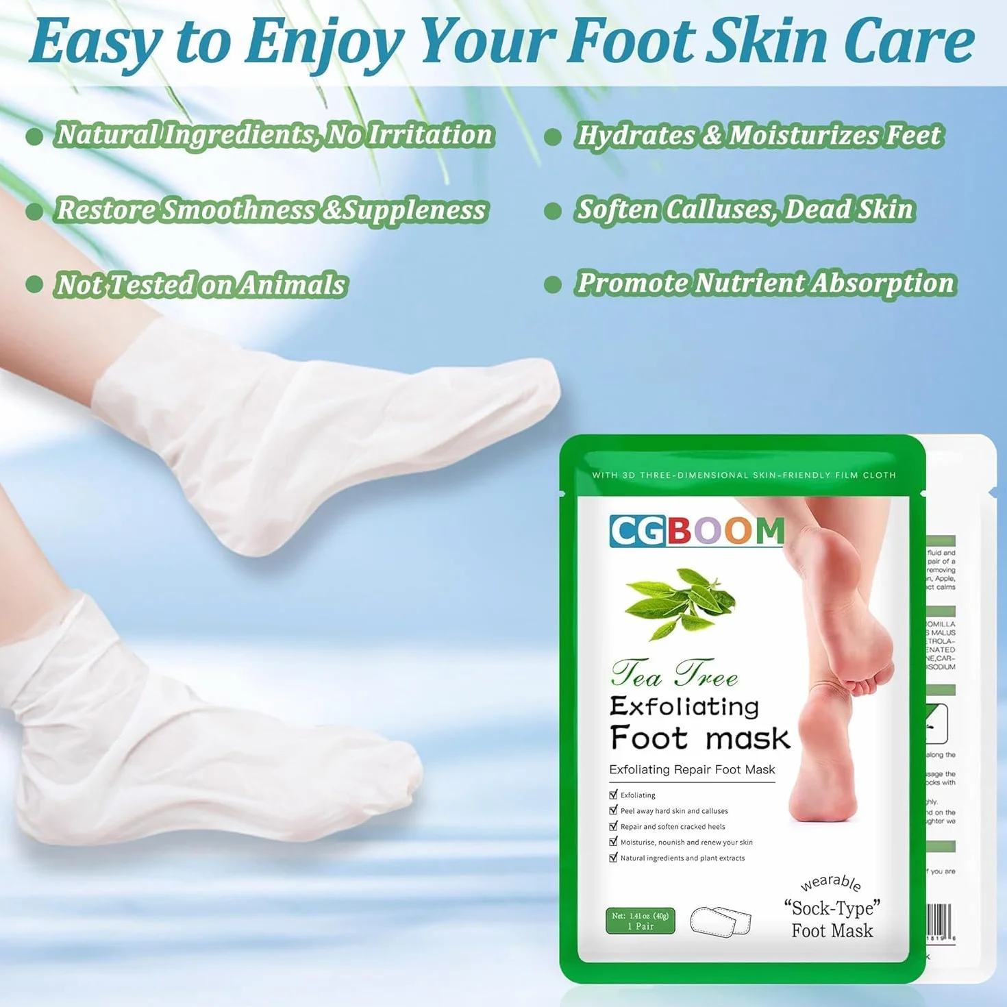 Maschera per piedi, 3 paia di calzini per calli, maschera esfoliante efficace per la cura dei piedi, calzini per la rimozione della calli e della pelle morta, maschera esfoliante per uomini e donne