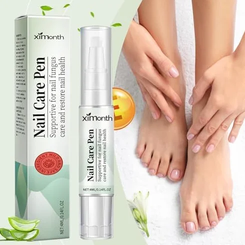 4 Pezzi Nail Care Pen, Penna per la Cura Delle Unghie, Arricchito con Tea Tree Oil, Fiori di Camomilla, Aloe Vera