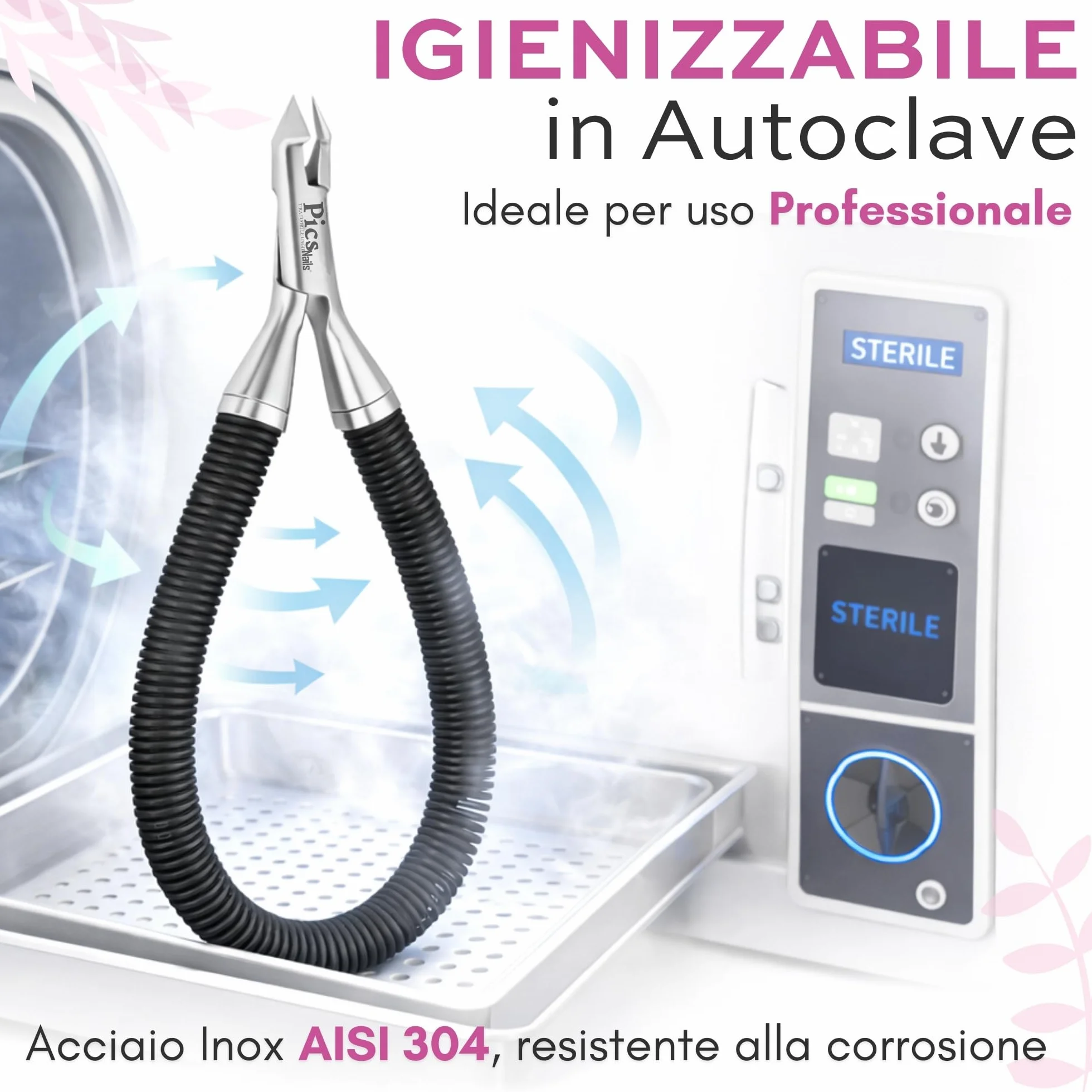 Tronchesino Cuticole Professionale 6mm Acciaio Inox per Manicure e Pedicure