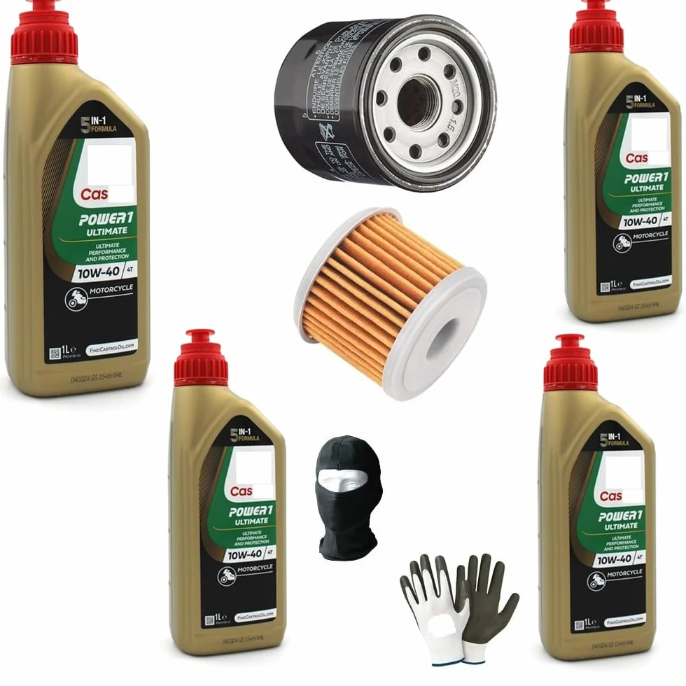 COMPATIBILE CON HARLEY-DAVIDSON 883 SPORTSTER XL KIT TAGLIANDO MOTO 4 LITRI OLIO 10W40 4T SINTETICO+FILTRO OLIO