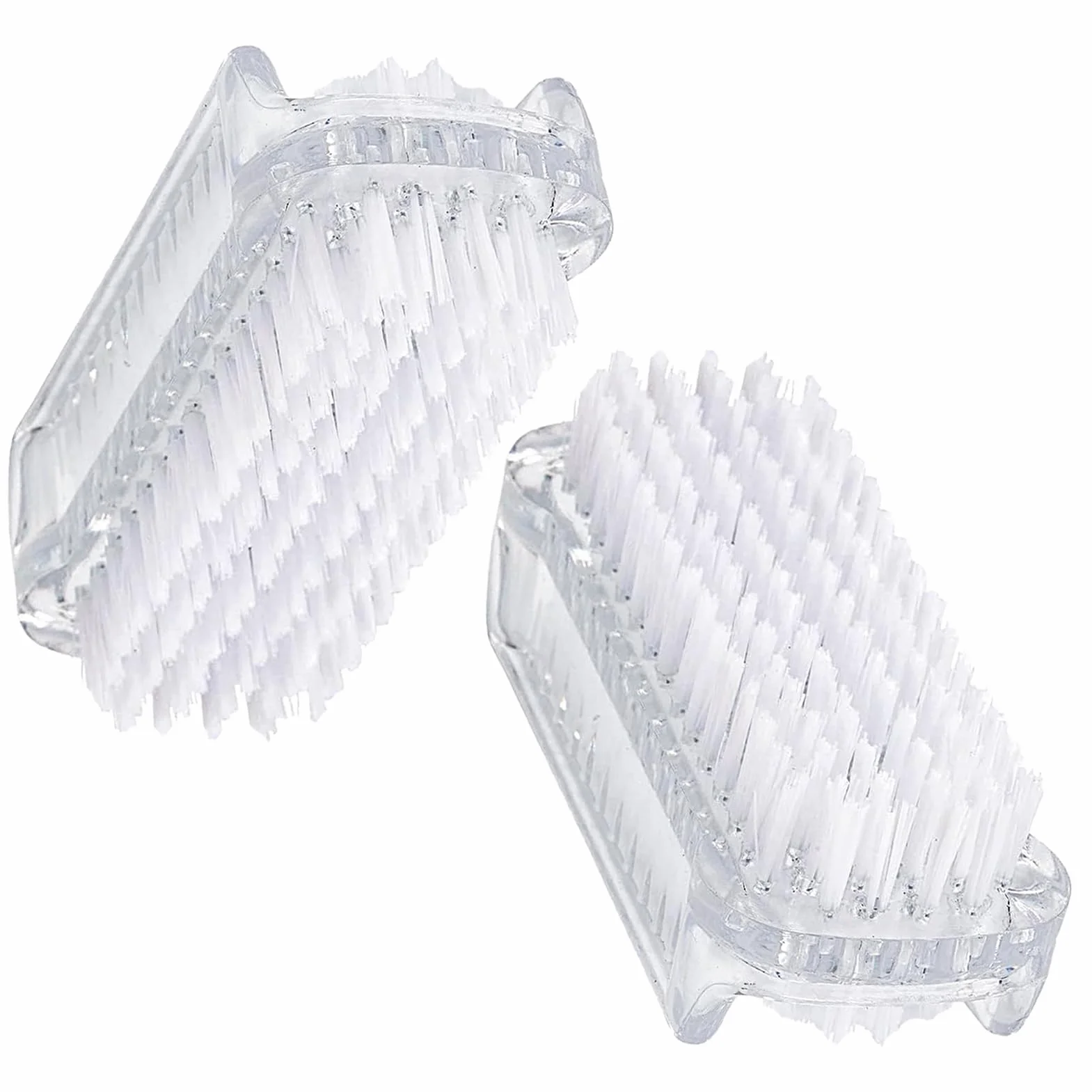 Spazzola Per Unghie Plastica Universale per Pulizia Mani 2 Pezzi