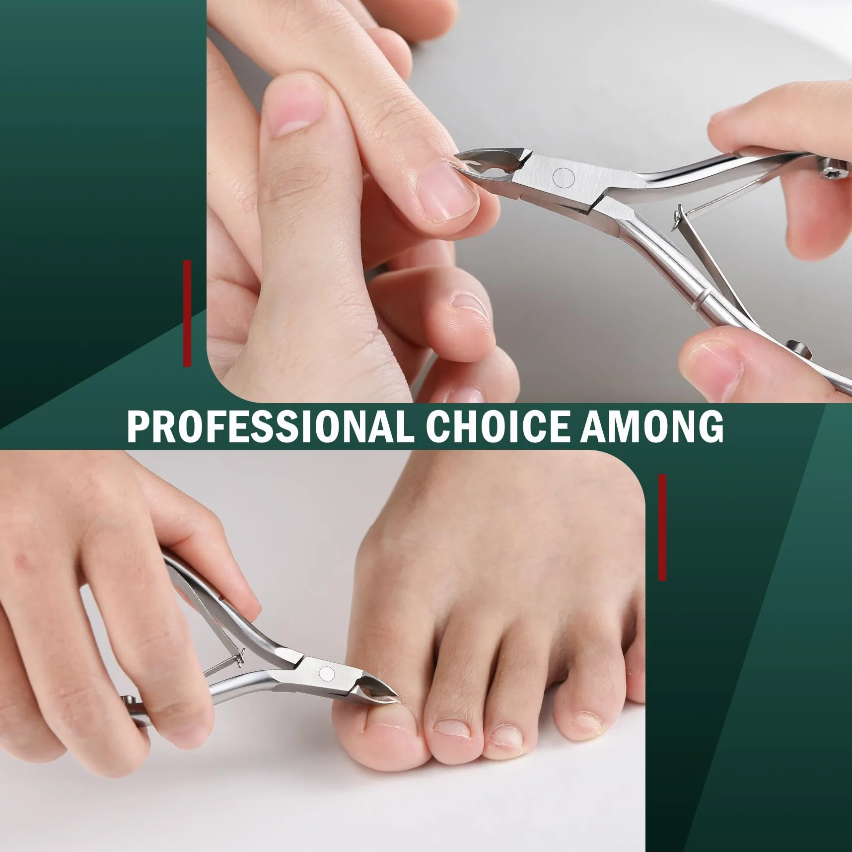 Tronchesino Cuticole Professionale in Acciaio Inossidabile 5mm per Pedicure e Manicure