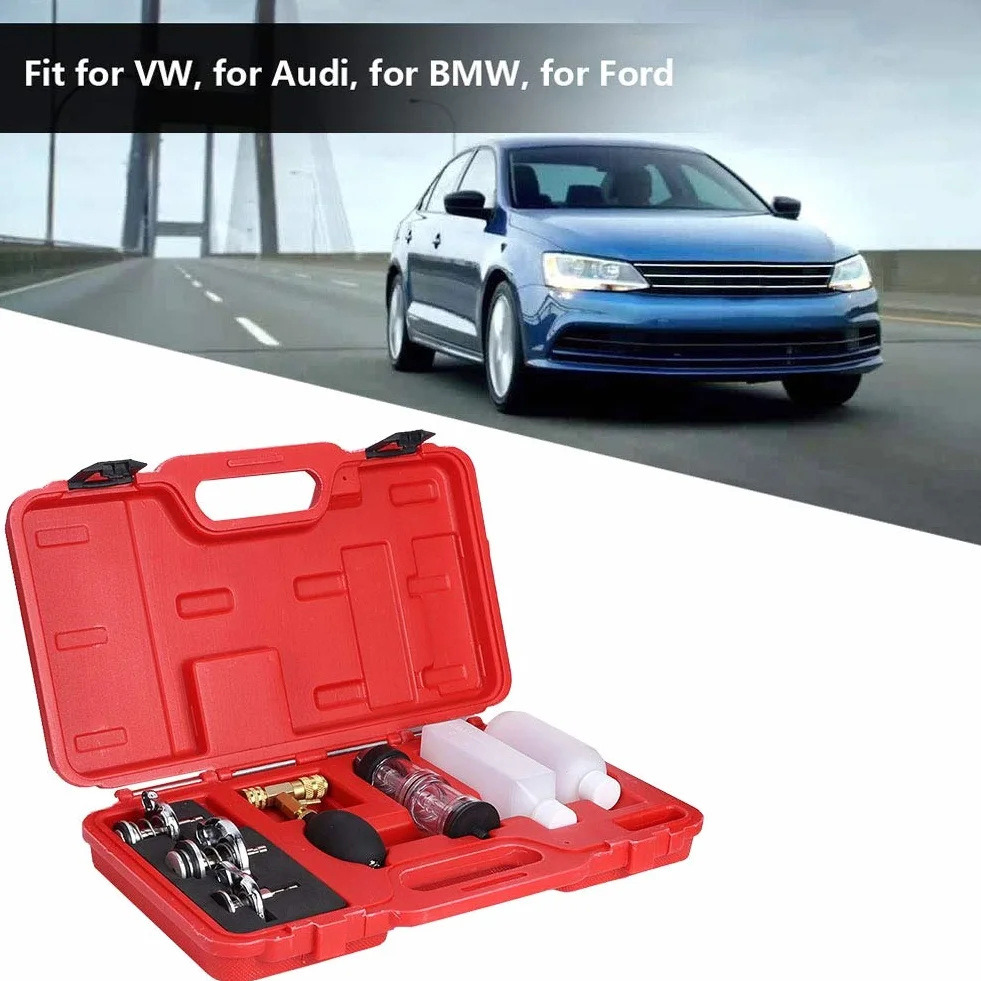 Tester guarnizione cilindro rilevatore perdite testata CO2 con 3 adattatori a baionetta Kit calibro automatico