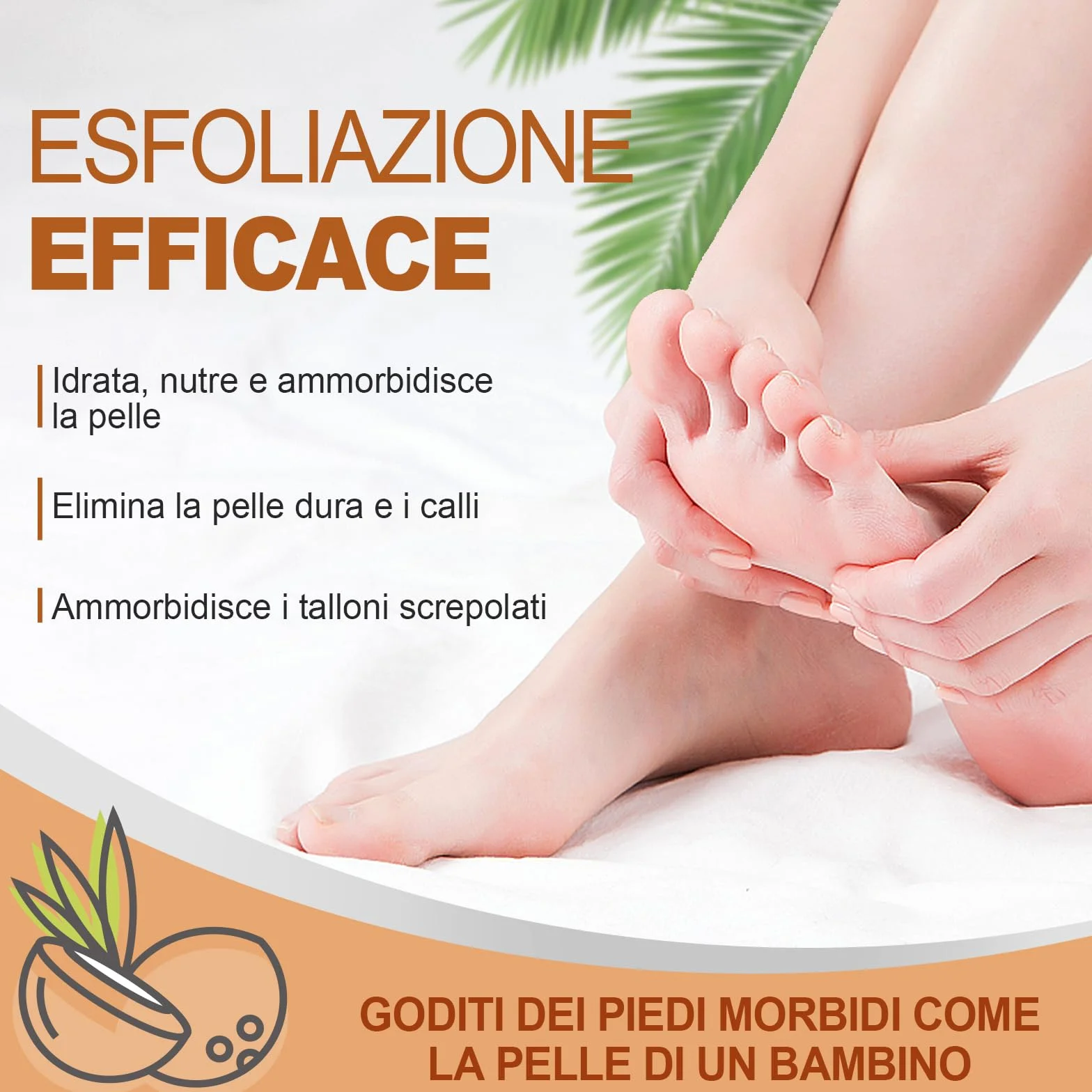 LA.PERSONAL Maschere Piedi 5 paia Peeling Piedi con Raspa Piedi e Calzini, Maschera Esfoliante Piede, Lisci e Morbidi, Maschere Piede Idratante Per Tallone Secchi Screpolati, Pelle morta e Calli