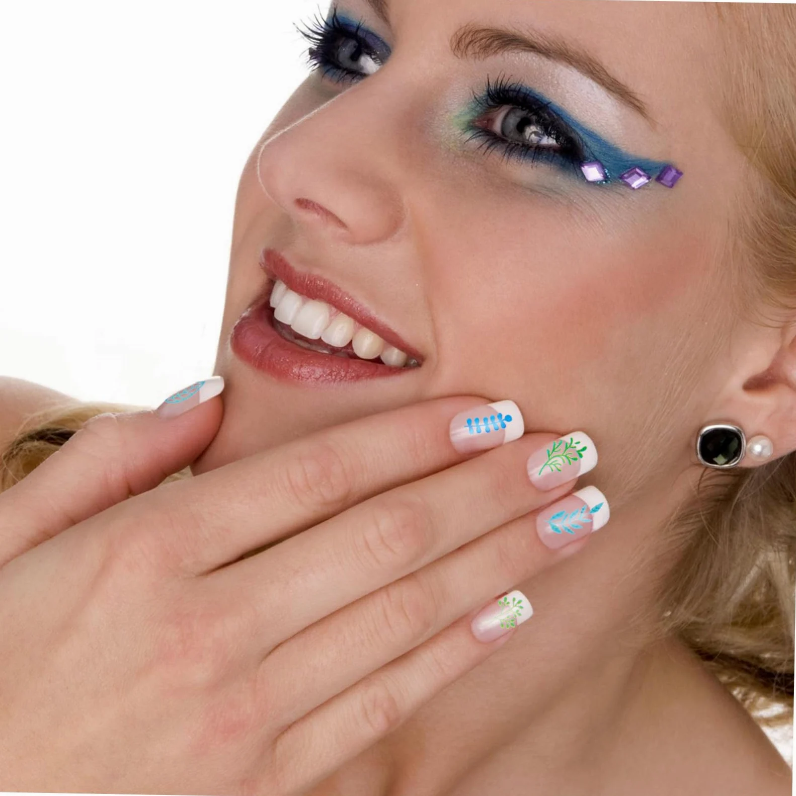 PACKOVE 3 set Decorazione Adesivi Per Unghie Adesivi Per Unghie Alla Moda Per ie Fai Da Te Decalcomanie Per ie Creative Per Nail Art Con Foglie 9 fogli*3
