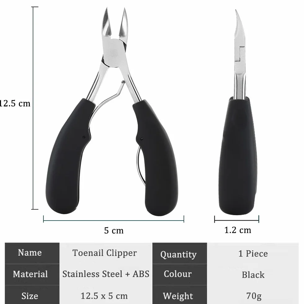 DAZISEN Tronchese Unghie - Tagliaunghie dei Piedi di Precisione Tronchesino Tagliaunghie Acciaio Inox Manicure Strumenti Professionale per Unghie Spesse e Dure Pedicure