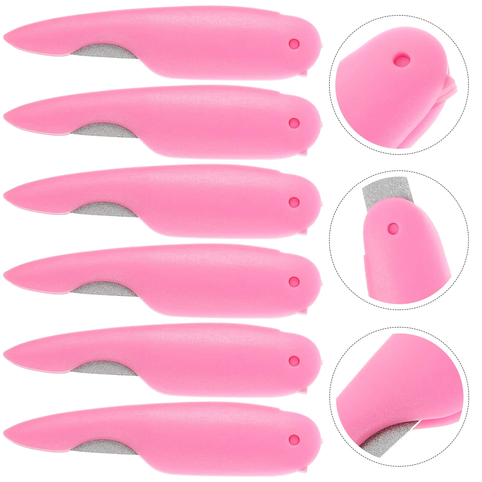 MAGICLULU 5 Set Di Lime Per Unghie Pieghevoli Per Unghie Set Di Lime Per Unghie Buffer Per Unghie E Pinzette Per Nail Art 6 Pezzi * 5
