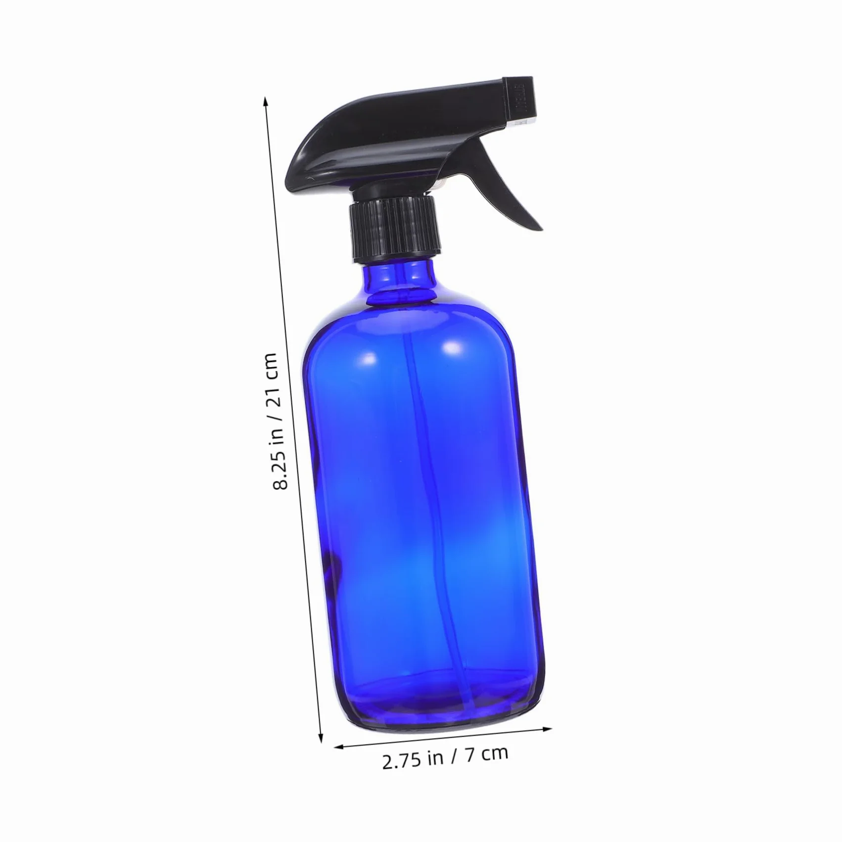 MAGICLULU Spray Bottle in Vetro 500ml Blu, Set Riutilizzabile | 2 Pezzi, Pompe a Pressione e Tappi Inclusi, Formato Leggero e Portatile per Viaggio