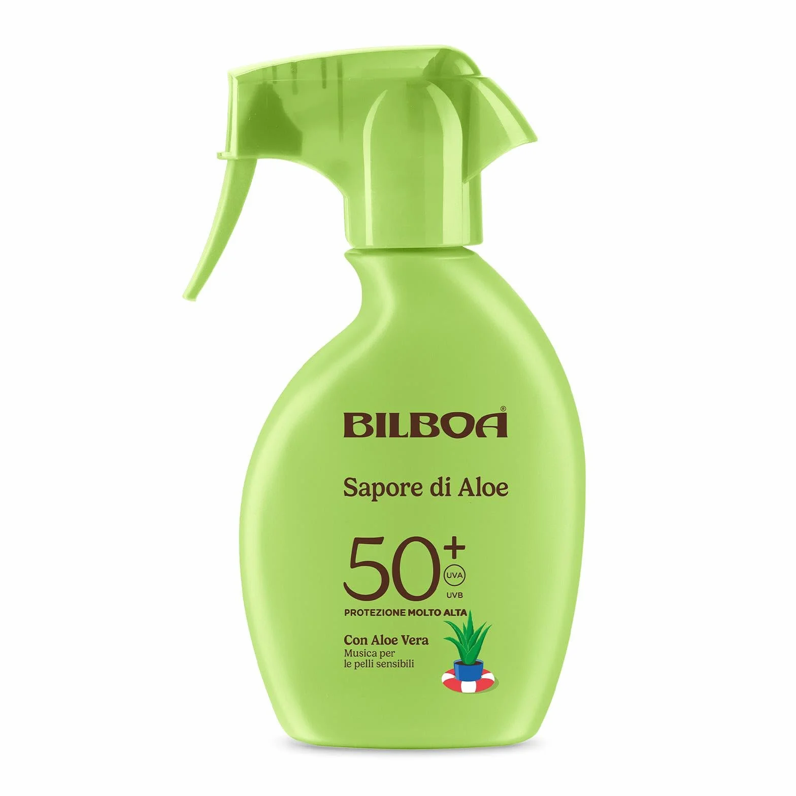 Bilboa Sapore di Aloe Crema Solare Spray SPF 50+ Protezione Solare 250 ml