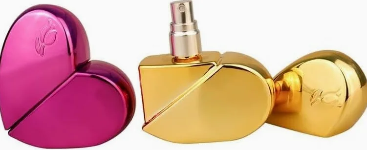 Mini Bottiglie Di Profumo Da Viaggio, Atomizzatore Di Profumo 25ml Profumo Di Vetro A Forma Di Cuore Spray Bottiglia Vuota Ricaricabile Portatile Da Viaggio Mini Sub Contenitore Di Imballaggio Ricaric