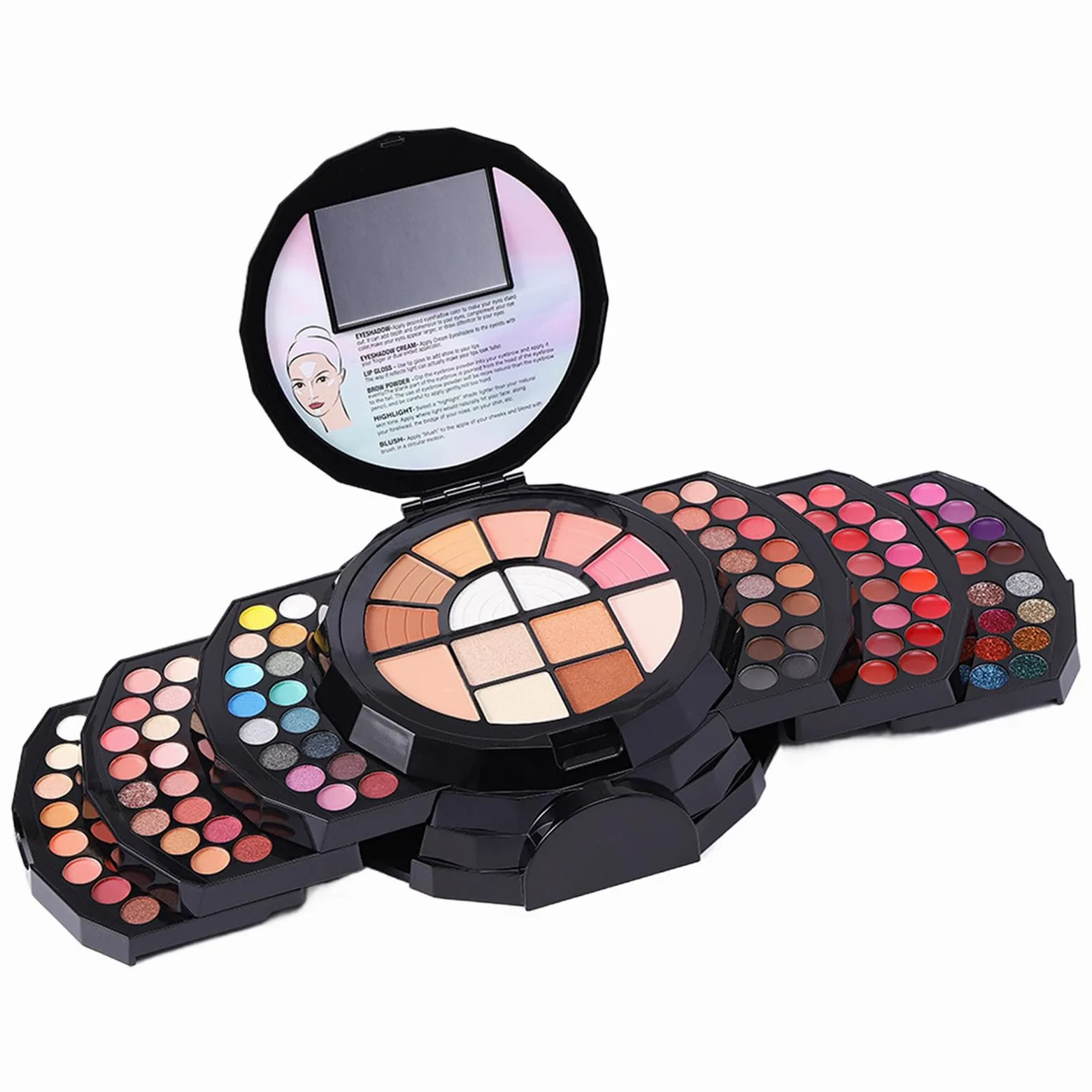 Palette Trucco 110 Colori Colori naturali altamente pigmentati, a lunga | 110 Colori Per Donne Ragazze Viaggio Quotidiano Feste Amanti Del Trucco Appassionati Di Belle