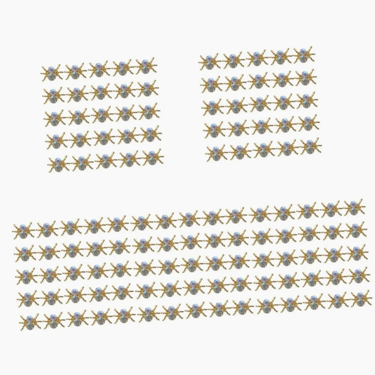 FRCOLOR 500pezzi Ciondoli Per Unghie Forma Di Ragno e Decorazioni Per Nail Art Accessori Per Manicure Per Donne e Feste Di Halloween