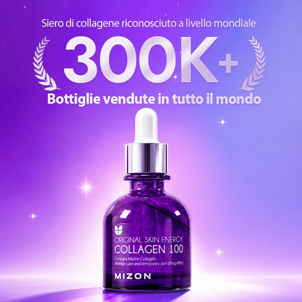 Mizon Collagen 100 Siero al Collagene 30ml - Trattamento Antirughe Coreano