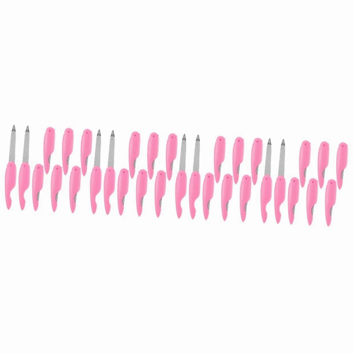 Healeved 32pezzi Limette Per Unghie Metallo Doppia Faccia Strumenti Professionali Per Manicure e Pedicure Di Limette Compatte Per Unghie Fatte Casa e Nei Saloni